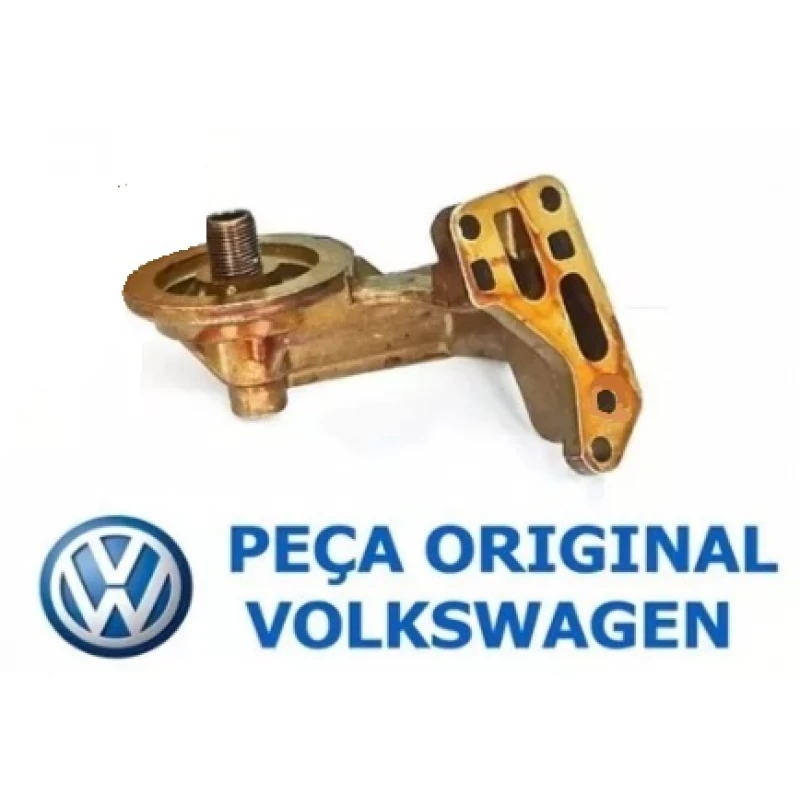Suporte Filtro Oleo Escort Logus Pointer Ap C/ Furo Valvula Retencao Original Volkswagen