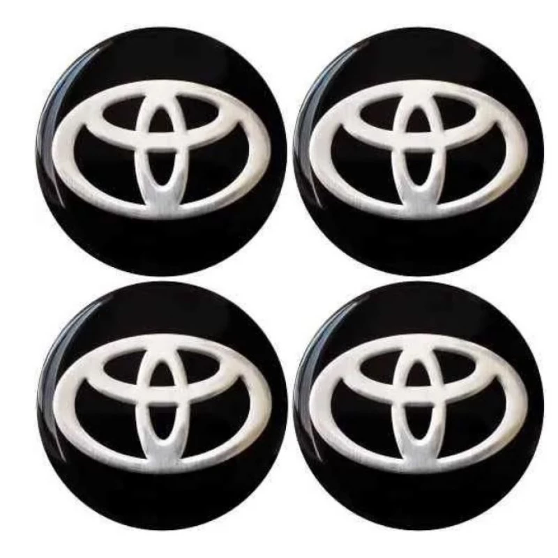 Emblema Calota Toyota 58mm Resinado Kit4 Newkar