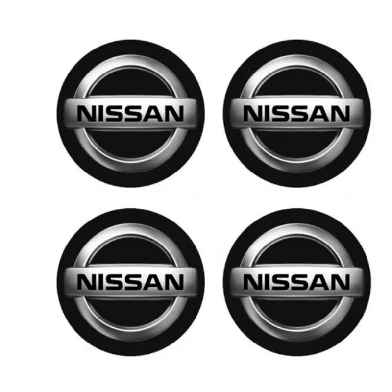 Emblema Calota Nissan 48mm Resinado Kit4 Newkar