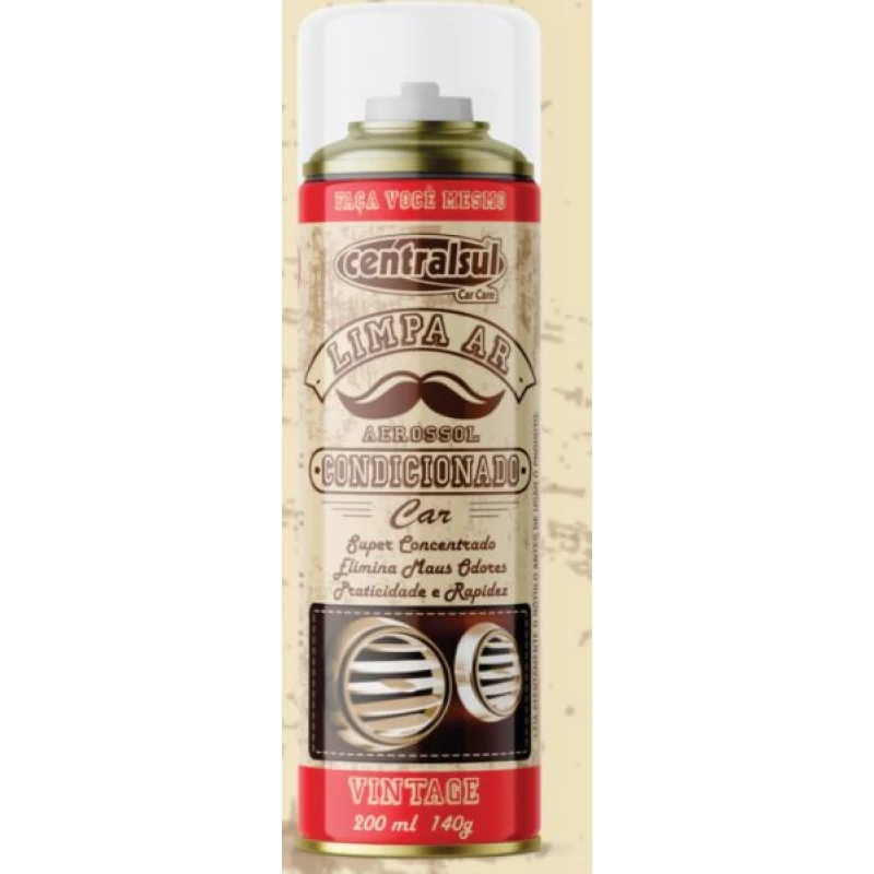 Spray Higienizador Ar Cond Men Vintage 200ml Centralsul
