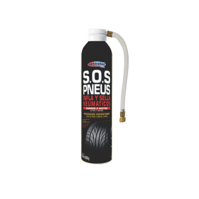 Spray Inflador Reparador S.o.s. Pneus - 350ml Centralsul